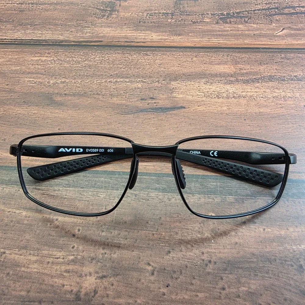 Nike Avid EV0589‎ 001 606 Matte Black Rectangular Eyeglasses Mens Frames